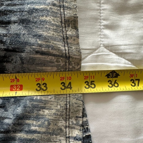 Roz&Ali Multicolor Maxi Boho Skirt Stretch Striped Tie Dye Blue Gypsy Women's PM - Picture 8 of 8